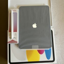 Apple iPad 10th Generation (2022 model /new Open Box ) 64GB Wi-Fi + Cellular with pencil, keyboard & case 