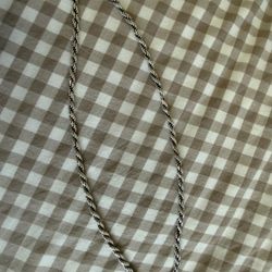 Sterling Silver Rope Chain Necklace 
