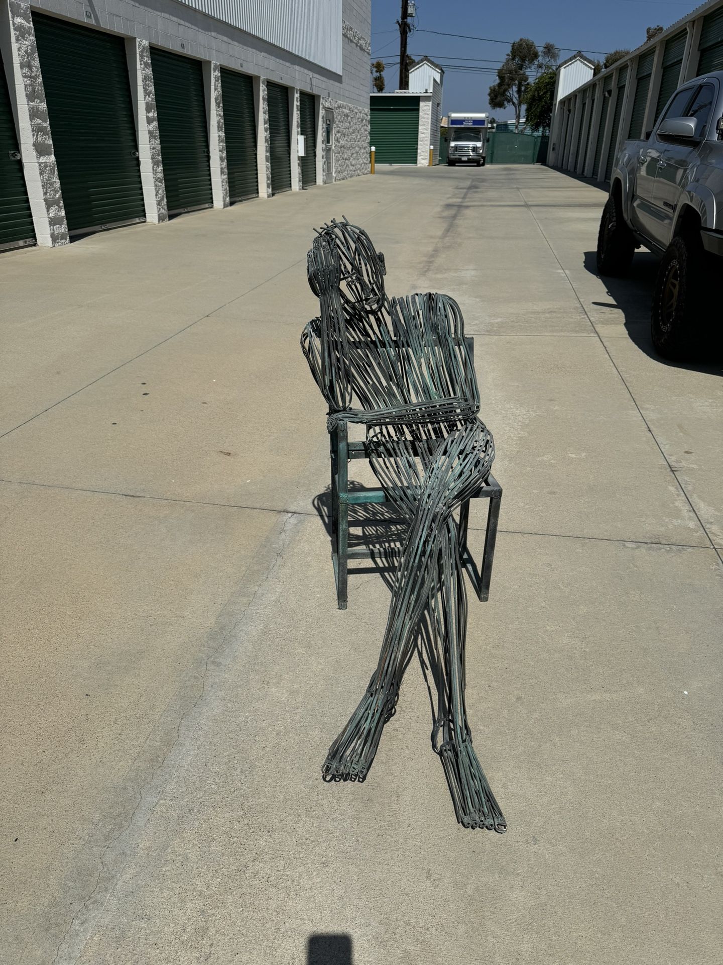 Modern Abstract Metal Sculpture – Human Figure Art