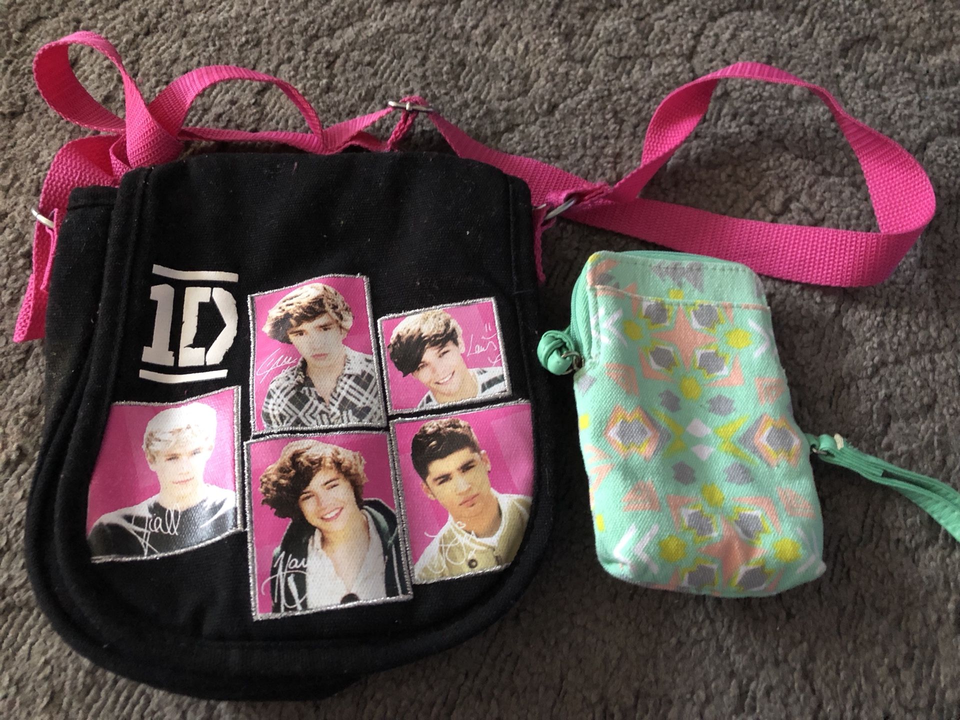 Kid One Direction Bag & Spring Wallet