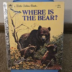 A Little Golden Book 1978 Where Is The Bear