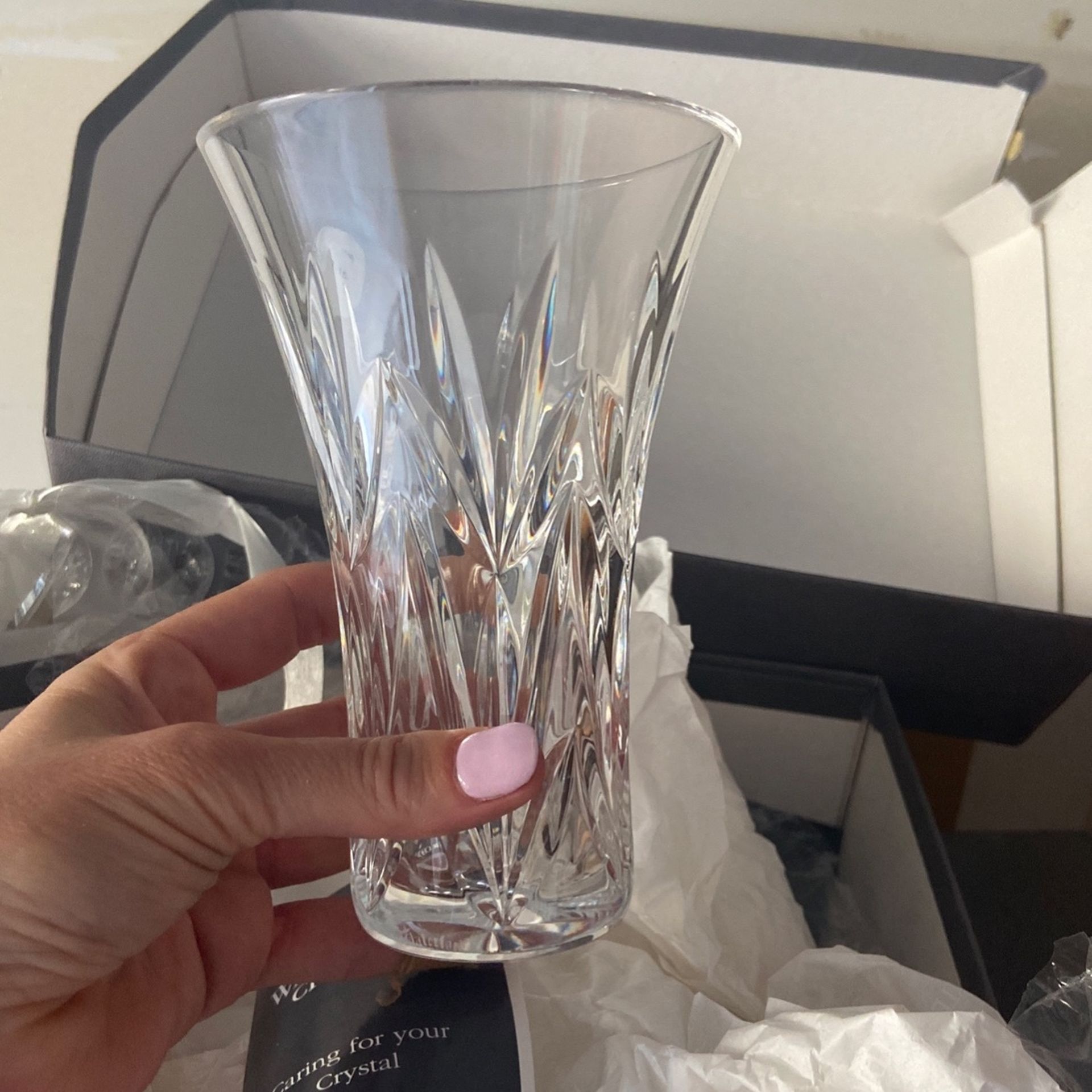 Waterford 6 Inch Crystal Vase New In Box