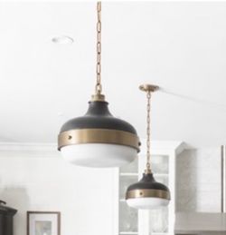 Generation Lighting Cadence 13" Wide Antique Brass Mini Pendant Light, 4 Total