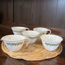 Vintage Corelle Teacups Creamer Sugar Bowl Crazy Daisy Spring Blossom