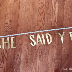 "She Said Yes" Banner