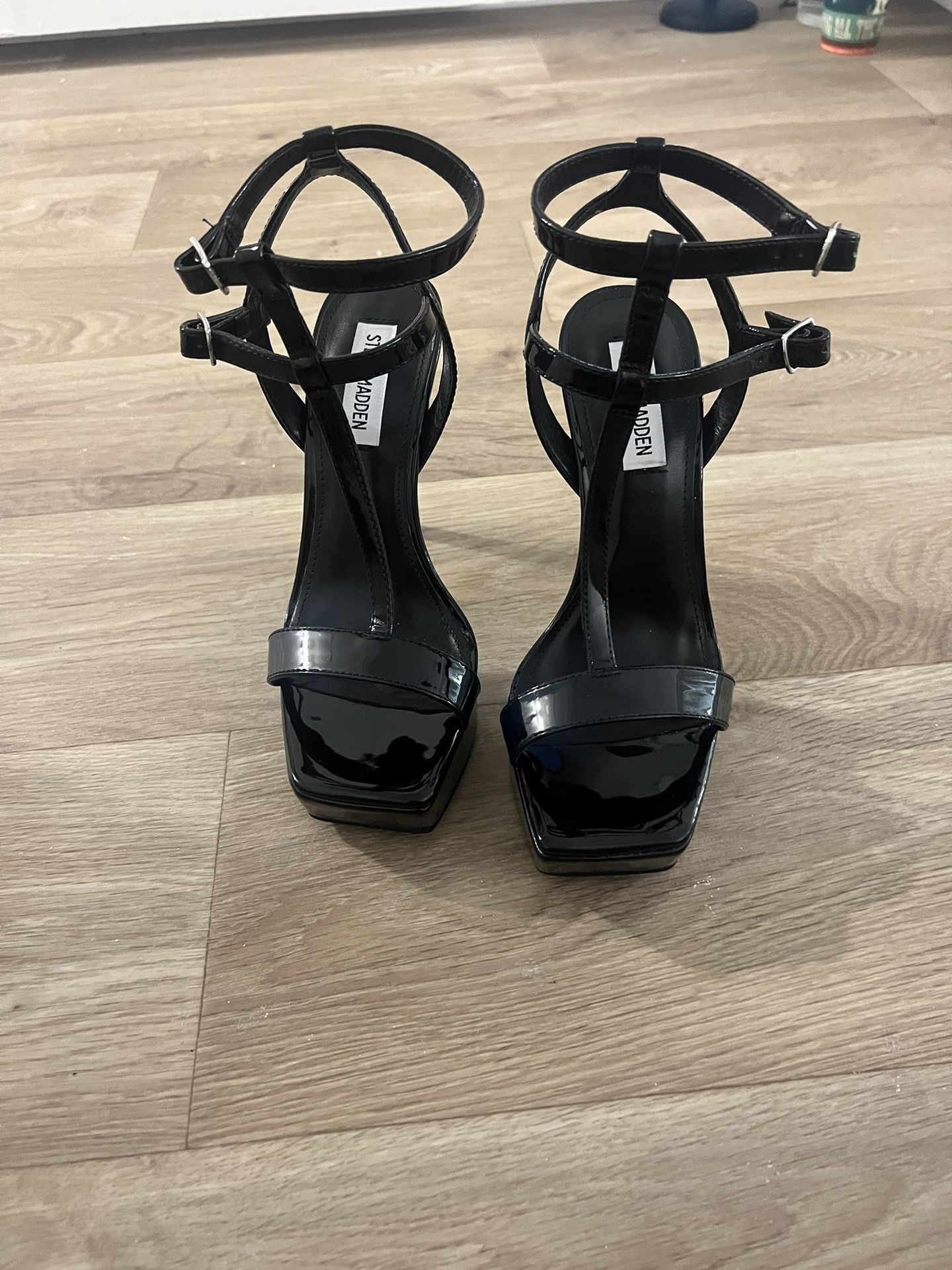 Steve Madden Black Selma Heels Size 7