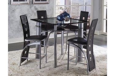 Brand new counterheight black dining set.