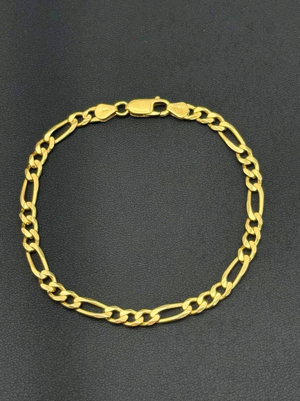 14k solid yellow gold 8 inch bracelet 5mm 10.1 grams