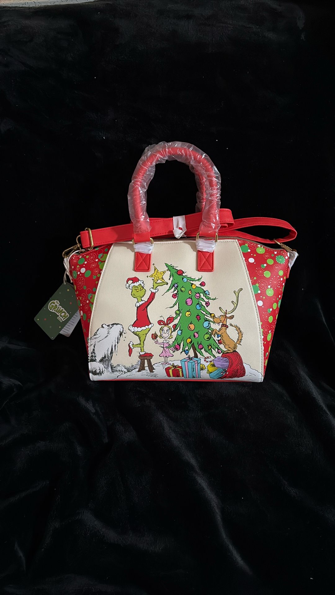 Loungefly GRINCH EXCLUSIVE BAG 15 X 9”  (Price Is Firm) 