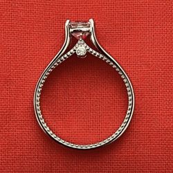 925 Sterling Silver Moissanite Ring Size 8, #Wedding 