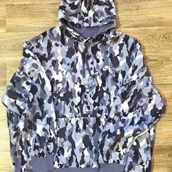 Nike Blue Camo Fleece Hoodie