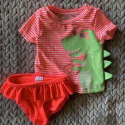 Dino with Doughnuts Swimsuit from Carters in 6M