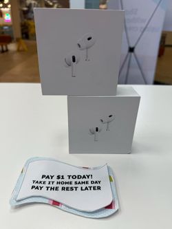 Active Noise Cancellation - Apple Airpods Pro 2nd Generation - Pay $5 Today & Pay The Rest Later!