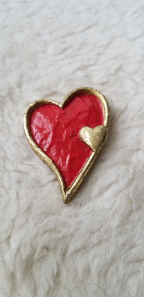 Heart Shaped Brooch/Pin