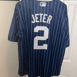 Nike Derek Jeter New York Yankees navy blue jersey size xl