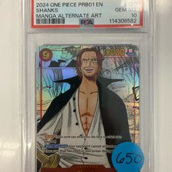 Shanks Manga Prb-01 PSA 10