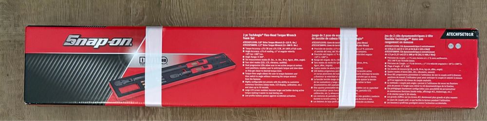 Snap on 3/8 and 1/2 torque wrench set