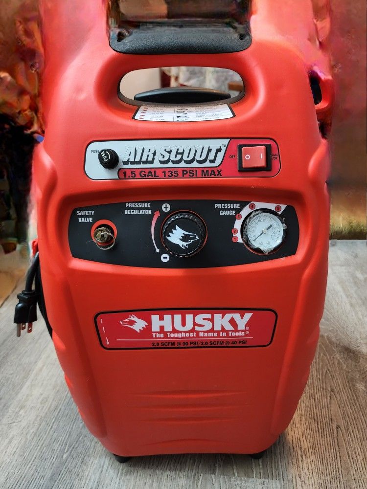 HUSKY AIR COMPRESSOR AIR SCOOTER PORTABLE COMPACT ELECTRIC