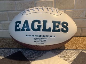 Philadelphia Eagles White Panel Football