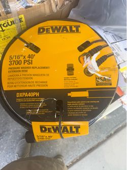 DEWALT 5/16 in. x 40 ft. 3700 PSI Pressure Washer Replacement/Extension Hose