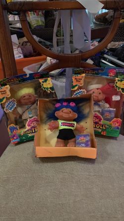 Vintage troll dolls
