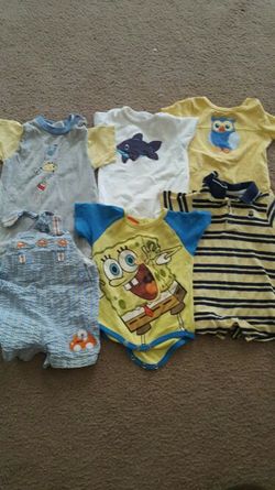 20 6-9 month onesies $8