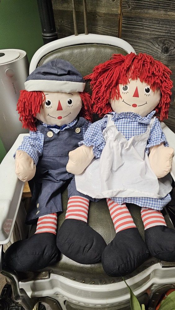 Raggedy Ann And Andy Dolls NWT