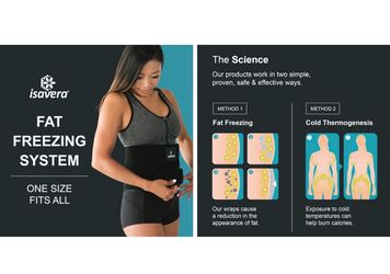 Isavera Fat Freezing System - Freeze Fat Cells at Home - Waist/Body Sculpt - NIB