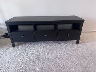 Black Ikea entertainment center