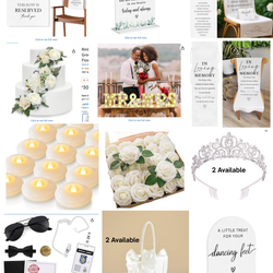 Wedding Items Available!