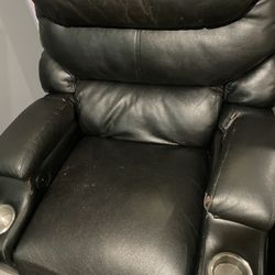 2 Recliners With Middle Section 