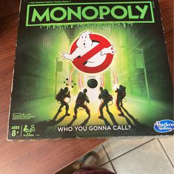 Ghostbusters Monopoly Game.   Used