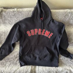 Supreme Pearl Arc Logo Hoodie Blue Fw21 Size Medium Euc