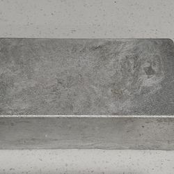 Aluminum bullion bar 5.8 lbs hand poured stackable ingot