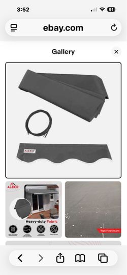 Retractable replacement awning