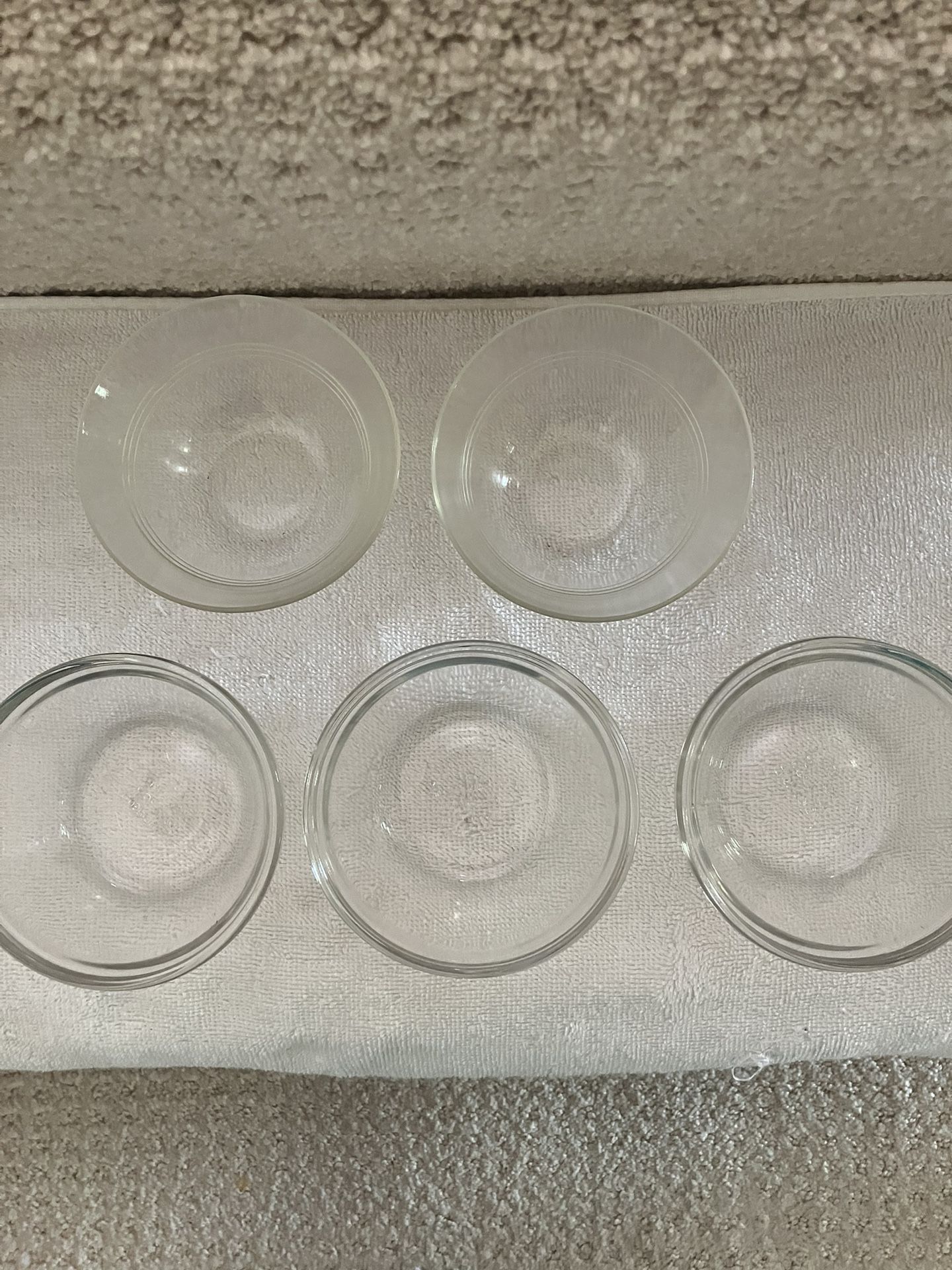 5-custard Bowls 2-Pyrex 3-USA
