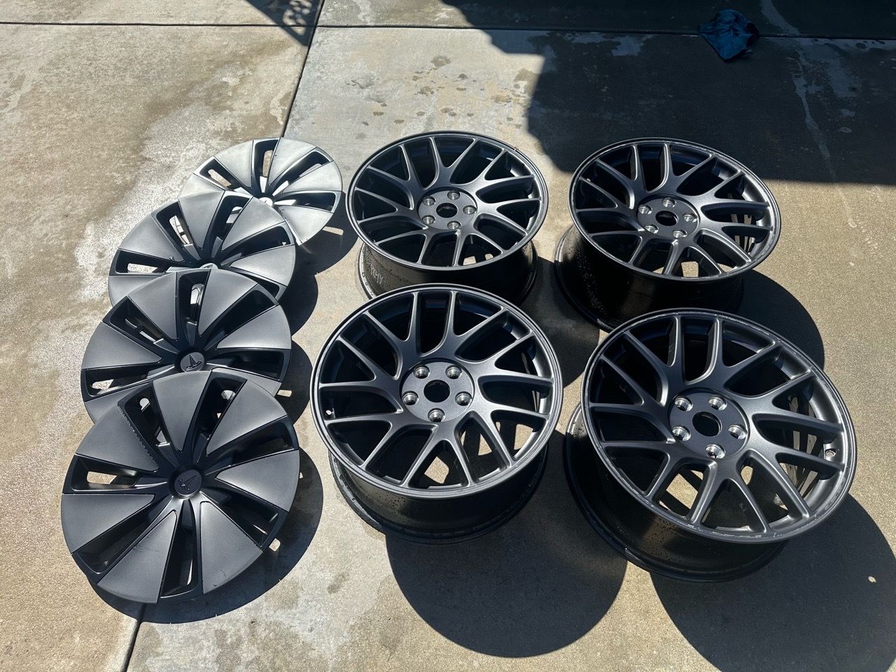 18” Tesla rims and hub caps included for Sale in Corona, CA - OfferUp