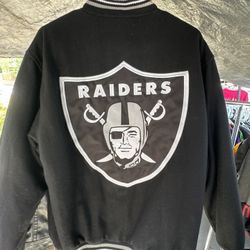 Raiders Leather Man Reversible Jacket 