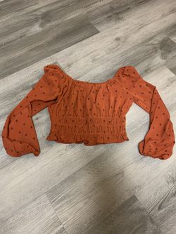Orange casual top