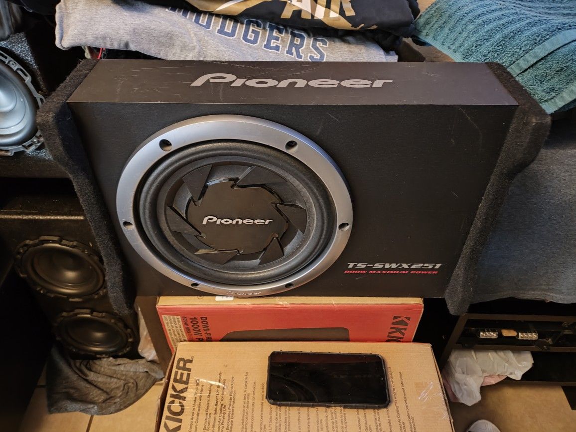 Pioneer 10" Inch Down Firing Subwoofer