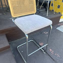 kitchen stool with bamboo backing 