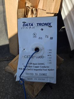 Cat - 5  Ethernet Cable 4 Pairs 1000 Ft 