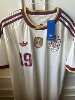 Spain World Cup jersey #19 Lamine Yamal sizes L and XL