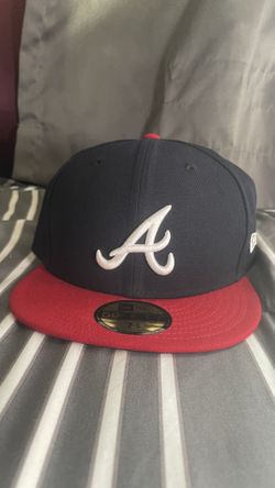 Men's Atlanta Braves New Era Navy/Red Home Authentic Collection On-Field 59FIFTY Fitted Hat