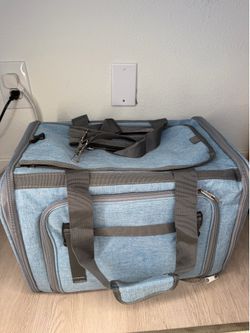 Pet Carrier for Large and Medium Cat, Soft-Sided Pet Crate for Puppy Dog Collapsible Travel