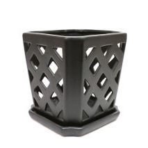 7” Matte Black Orchid Pot Brand New Lotus Int’l