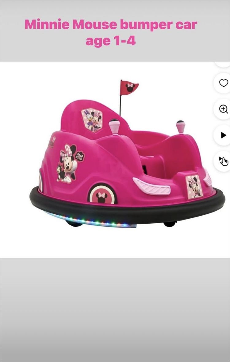 6V Minnie Mouse Bumper Car