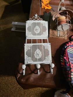 White Letter Key Holder 