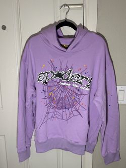 New SP5DER ACAI HOODIE PURPLE