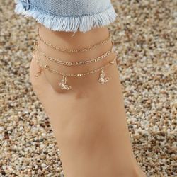 3 Piece Butterfly 🦋 Anklet 